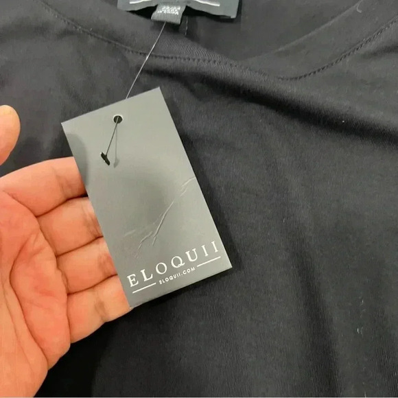 Eloquii Blouse Draped Front 22/24 - Picture 7 of 9